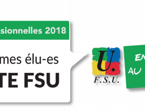 Elections professionnelles, le 6 décembre 2018 : Votez et faites voter pour la FSU et ses syndicats