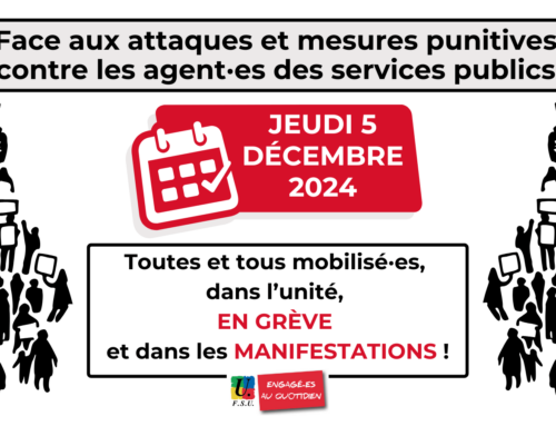 05/12 : premier jour de grève Fonction Publique