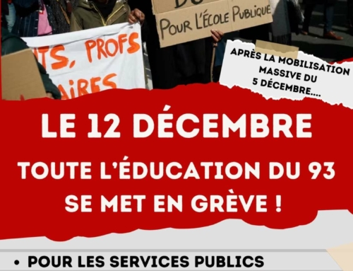 On ne lâche rien: en grève et manifestation le 12 décembre!