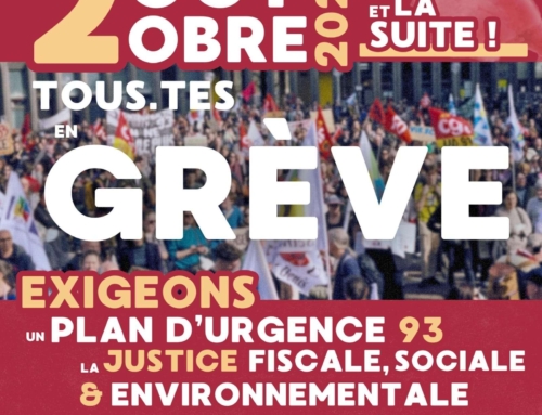 2 octobre : Tou-tes en grève pour un plan d’urgence pour le 93 !
