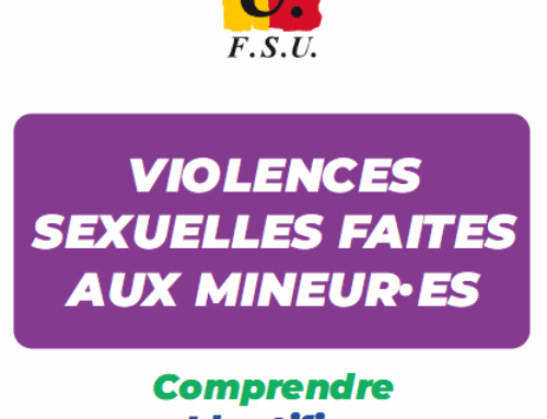 Livret FSU 2025 : Violences sexuelles faites aux mineur·es