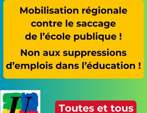 Mobilisation régionale contre le saccage de l’école publique : mardi 17 février 2026 !