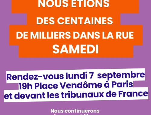 VSS : rassemblement lundi 7 septembre Place Vendôme à Paris